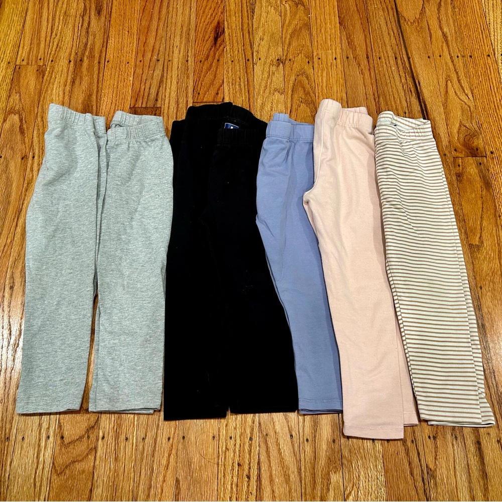 Toddler Girl Leggings Bundle, Like New